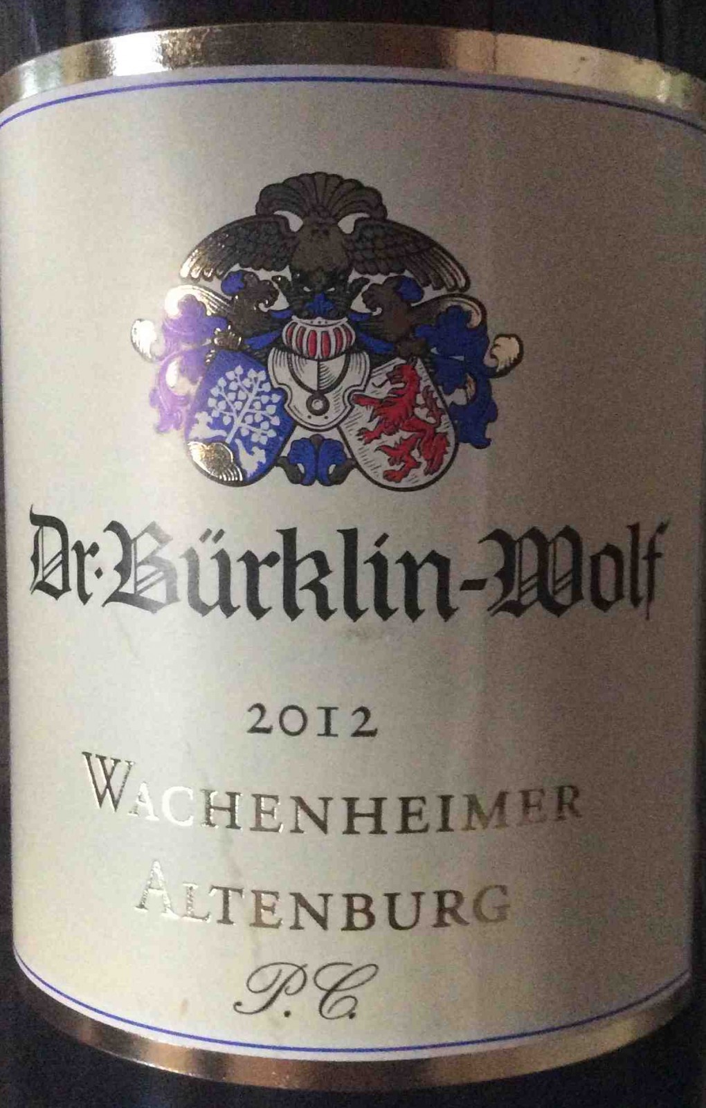 Wachenheimer Altenburg PC 2012 Buerklin-Wolf